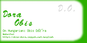 dora obis business card